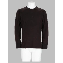 T-Shirt "Kuyto" in Jersey di Lana a Manica Lunga