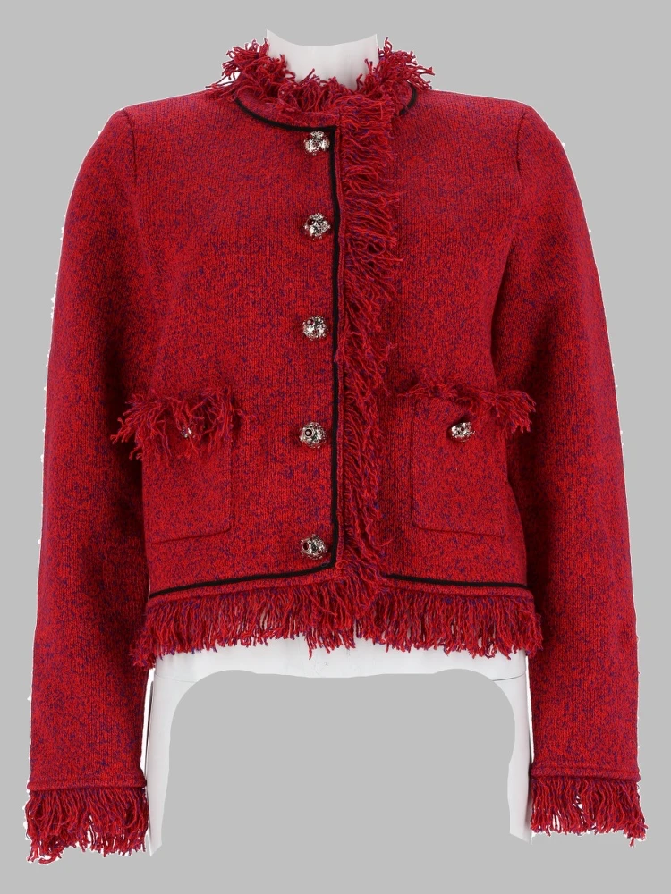 Giacca in Maglia Sfrangiata