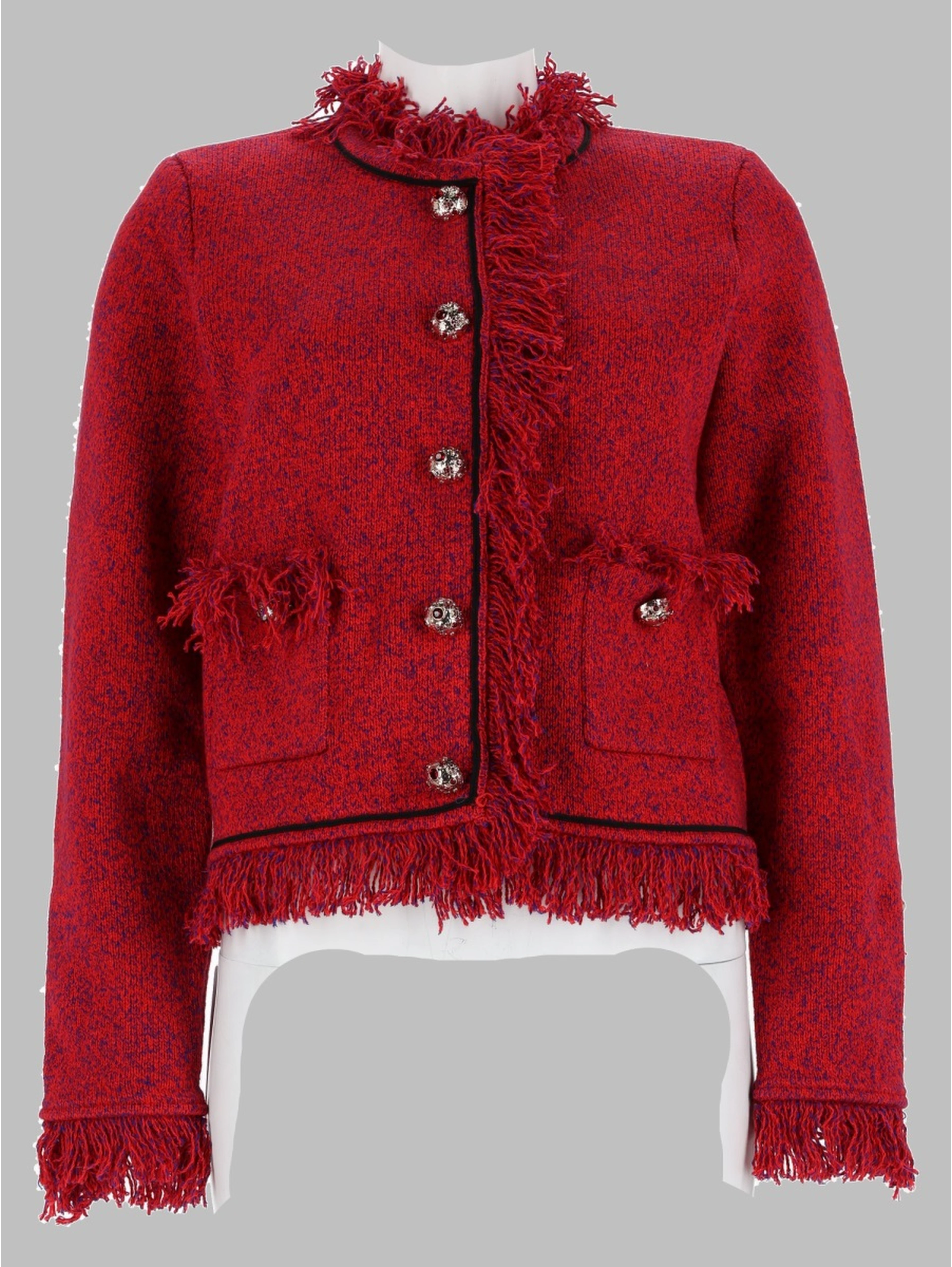 Giacca in Maglia Sfrangiata