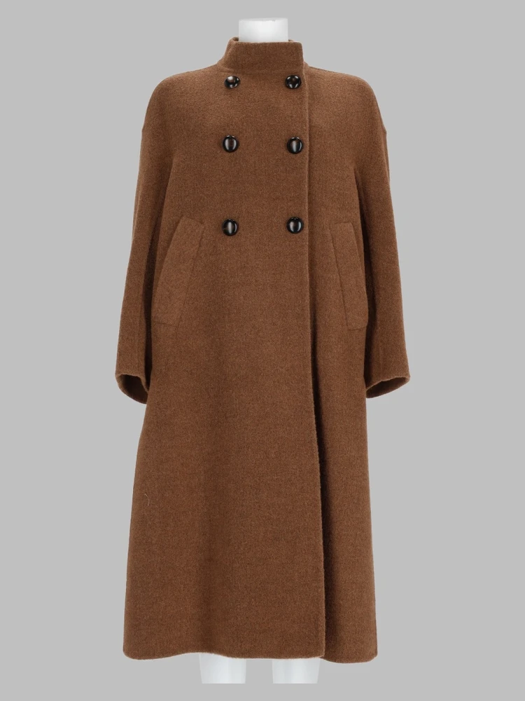 Cappotto Cocoon In Baby Lama