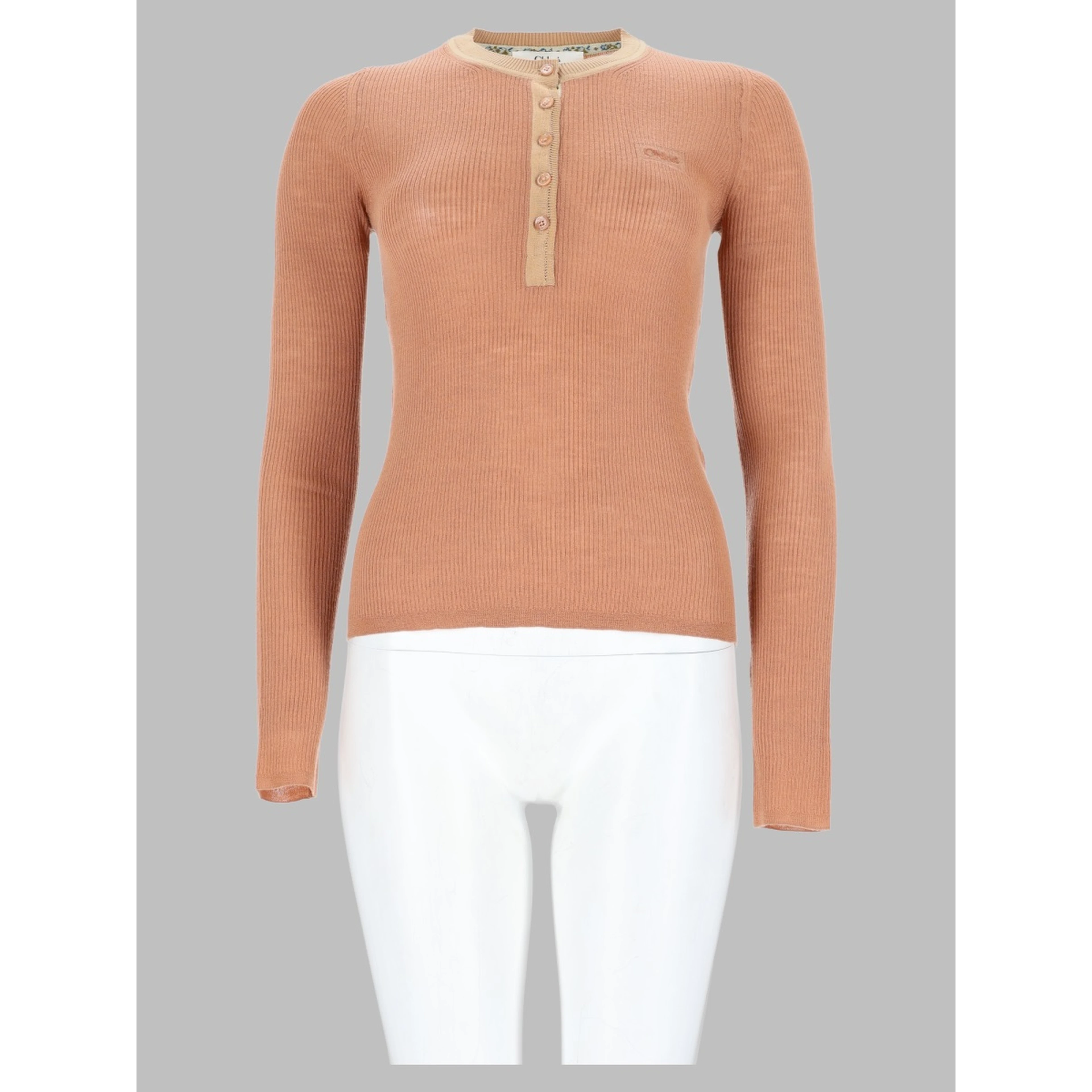 Camicia "Henley" in Maglia di Lana