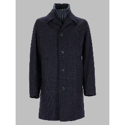 Cappotto In Lana Con Pettorina