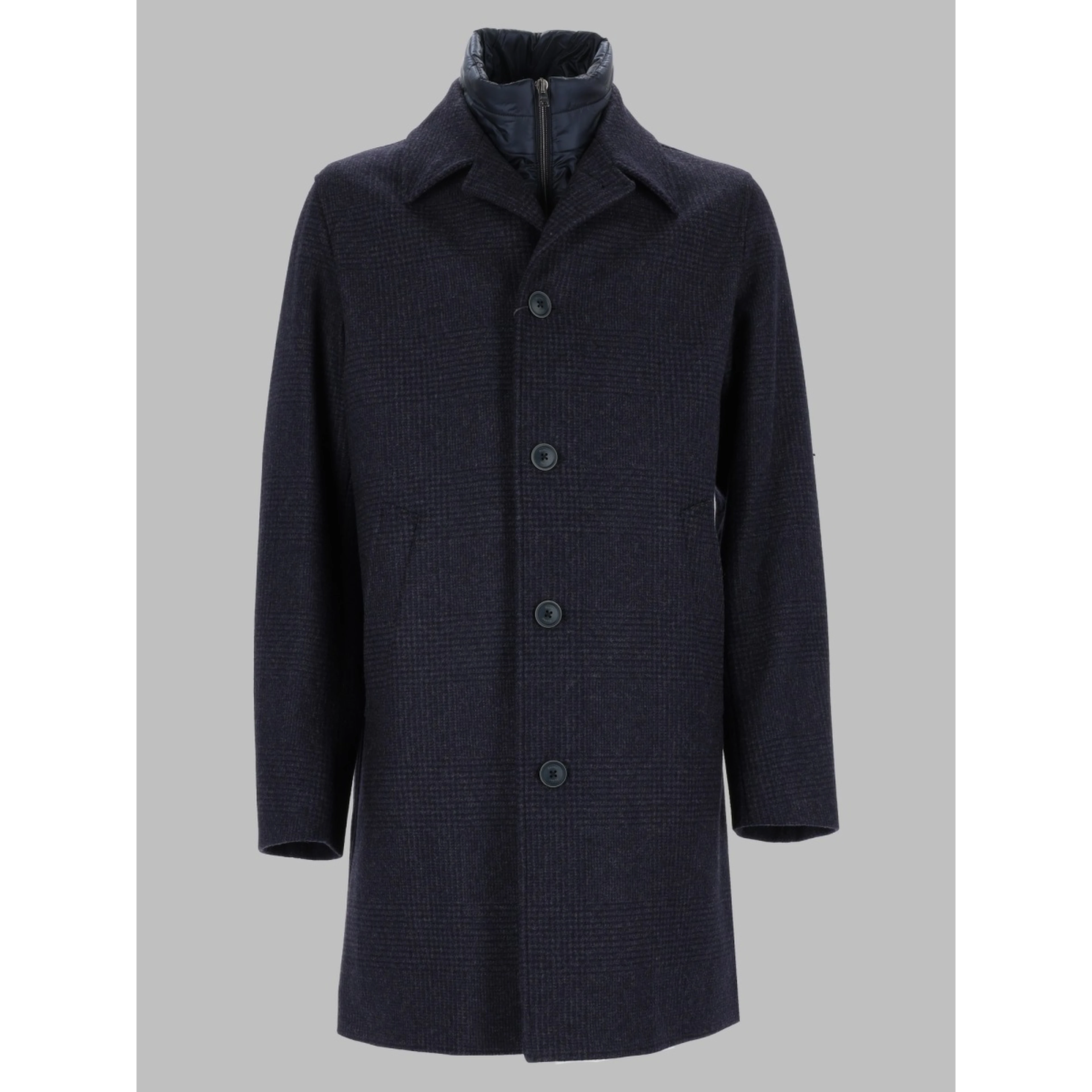 Cappotto In Lana Con Pettorina