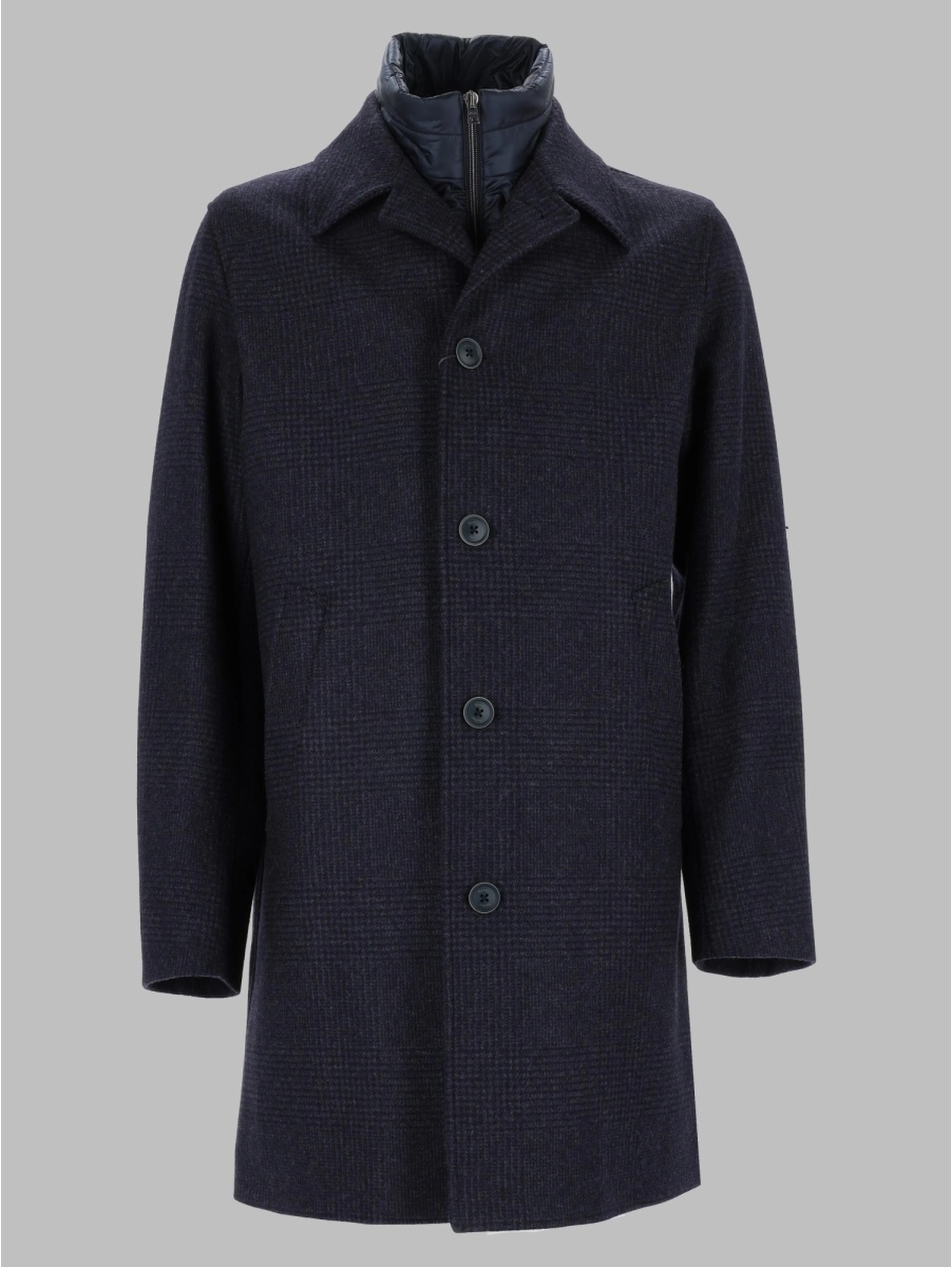 Cappotto In Lana Con Pettorina