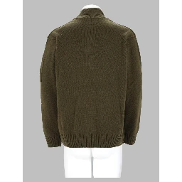 Maglia In Lana Con Zip a Metà
