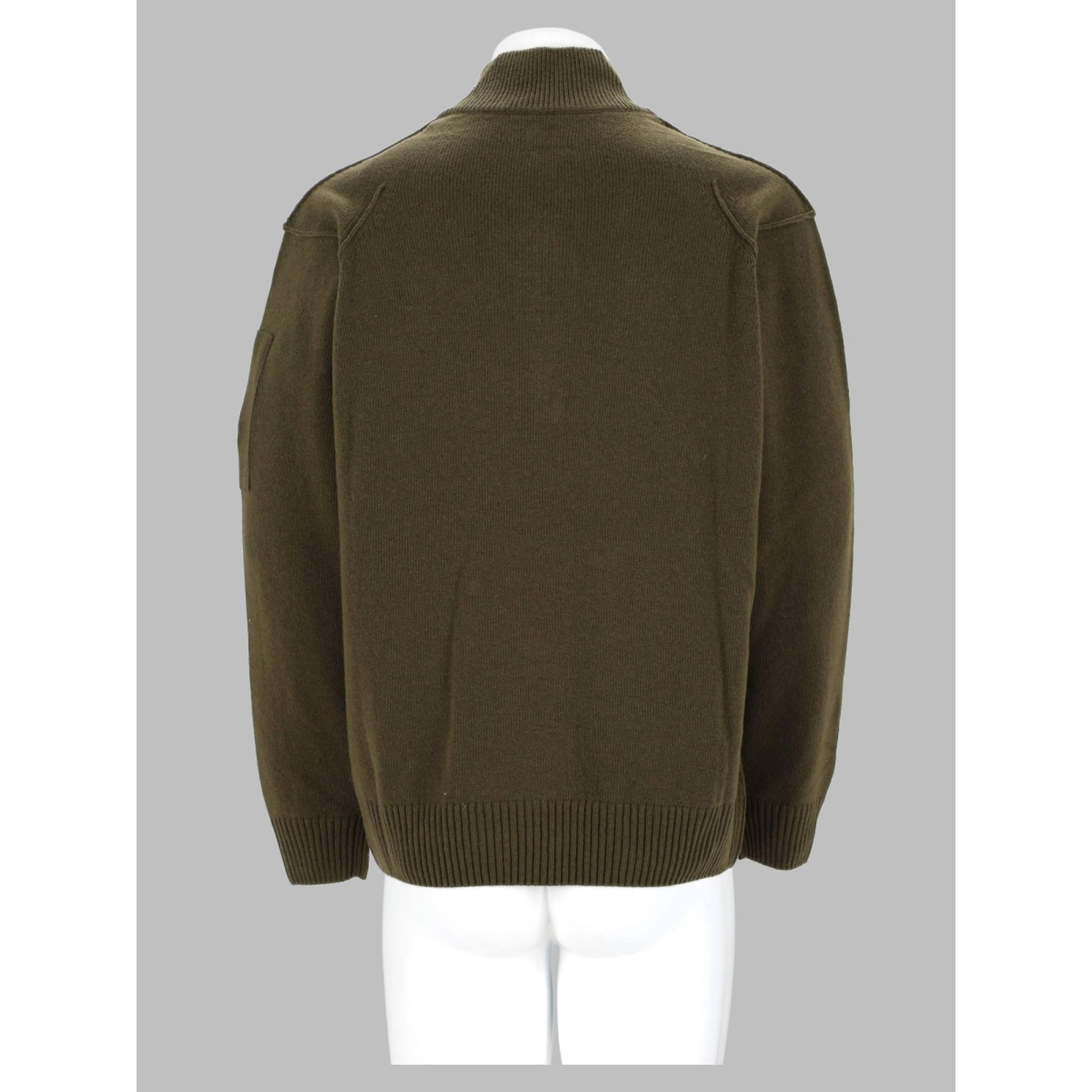 Maglia In Lana Con Zip a Metà