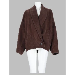 Giacca "Wrap" in Suede