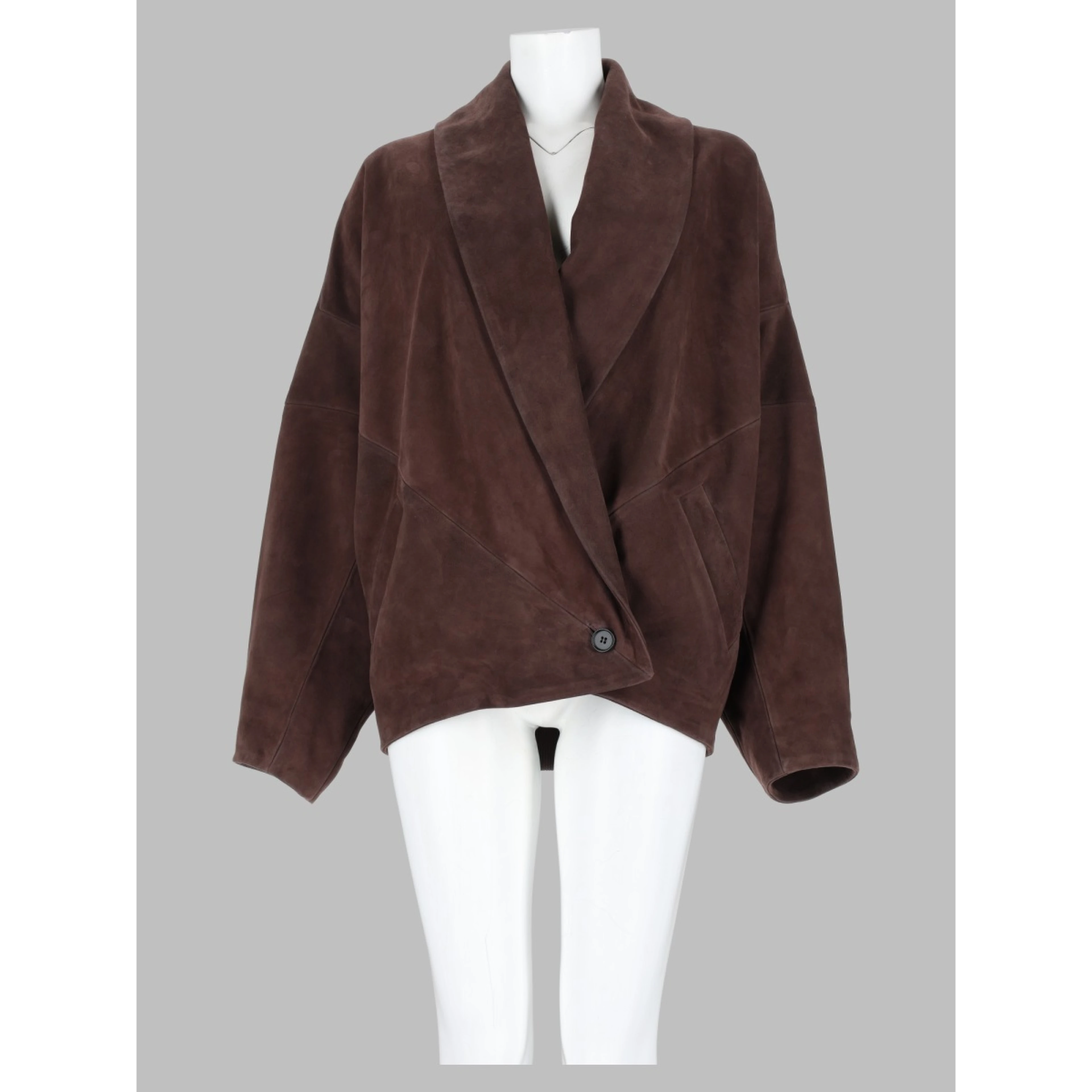 Giacca "Wrap" in Suede