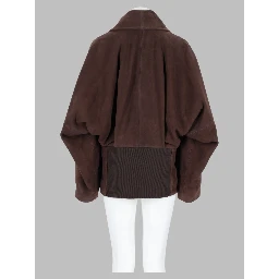 Giacca "Wrap" in Suede