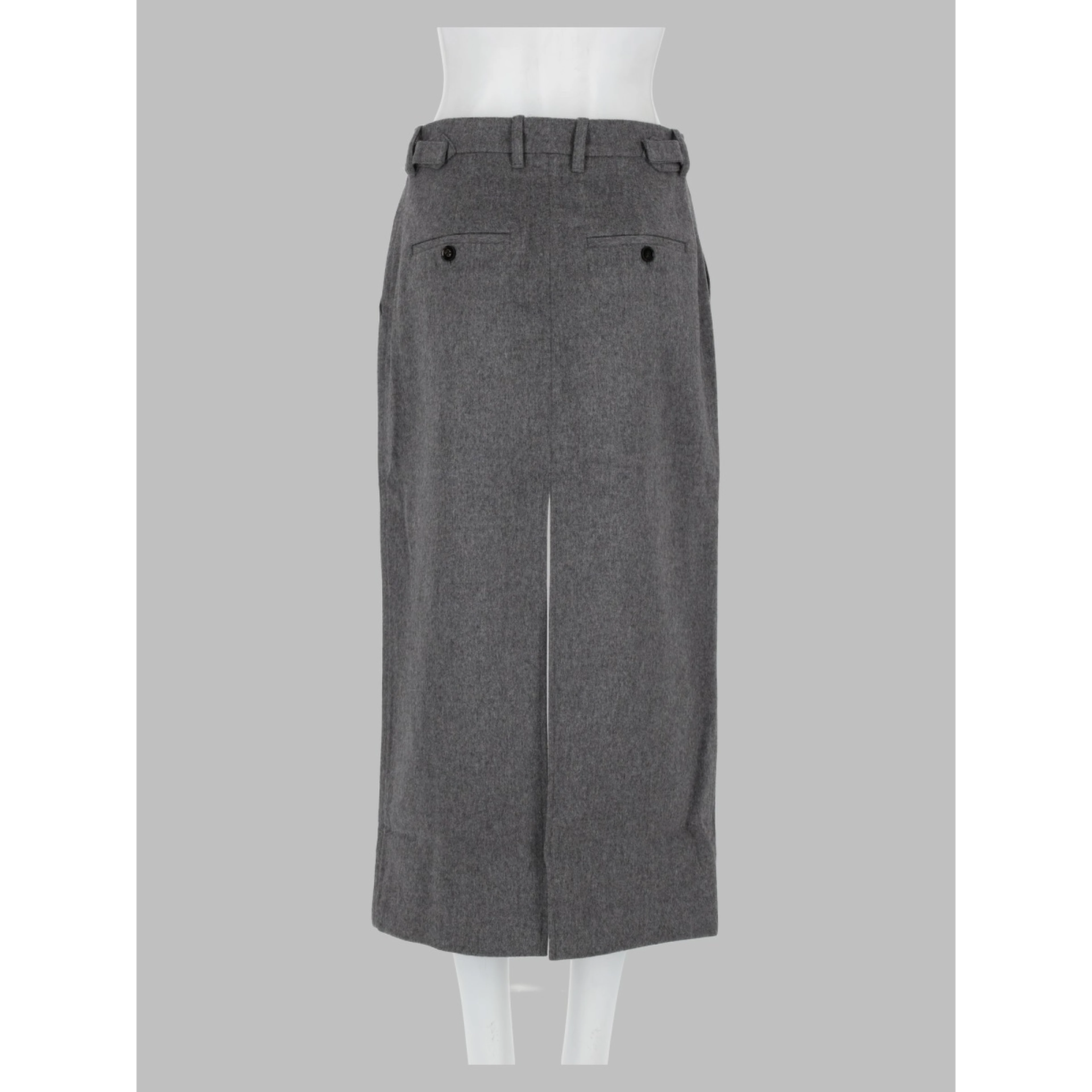 Gonna a Tubino Sartoriale in Lana e Cashmere