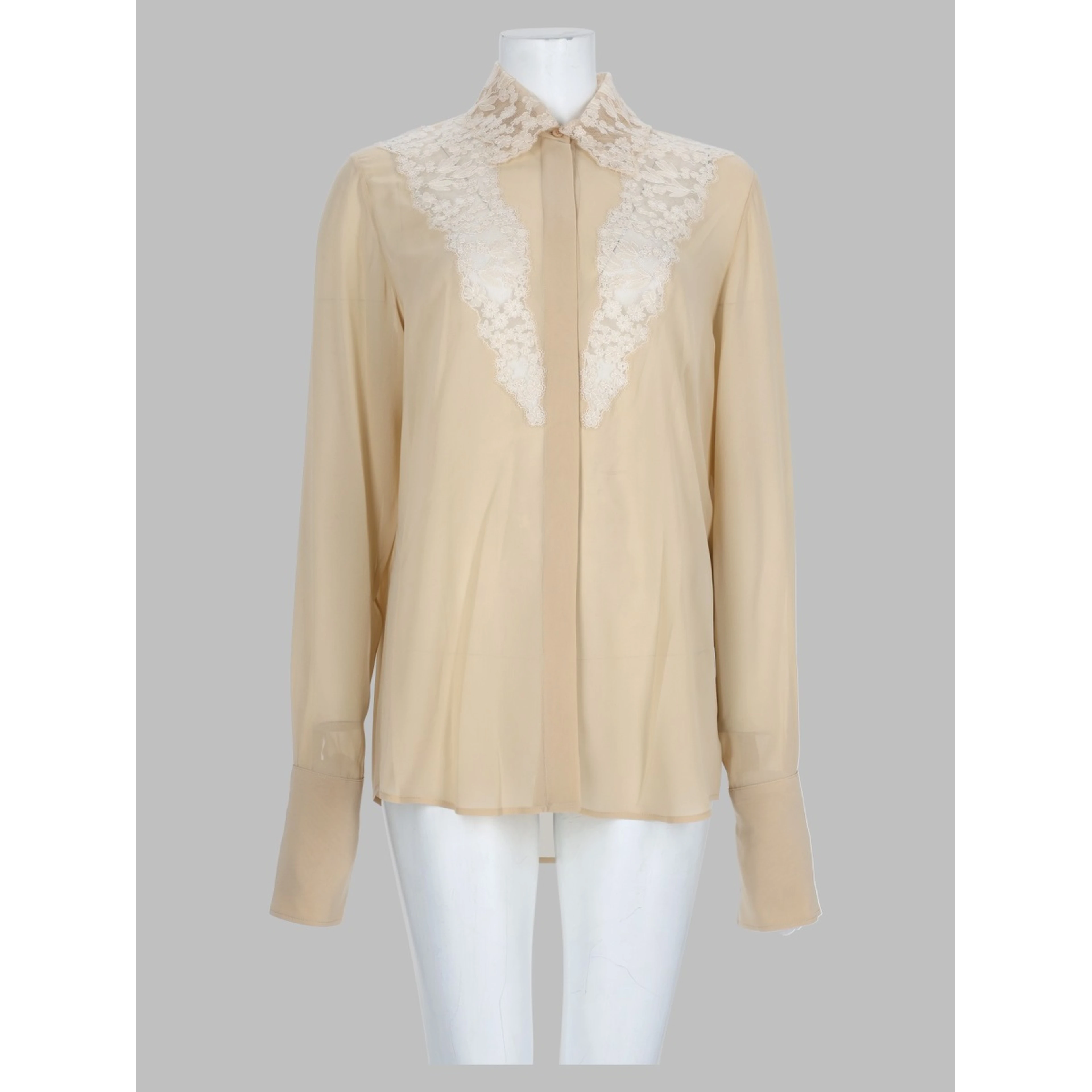 Camicia In Georgette Di Seta