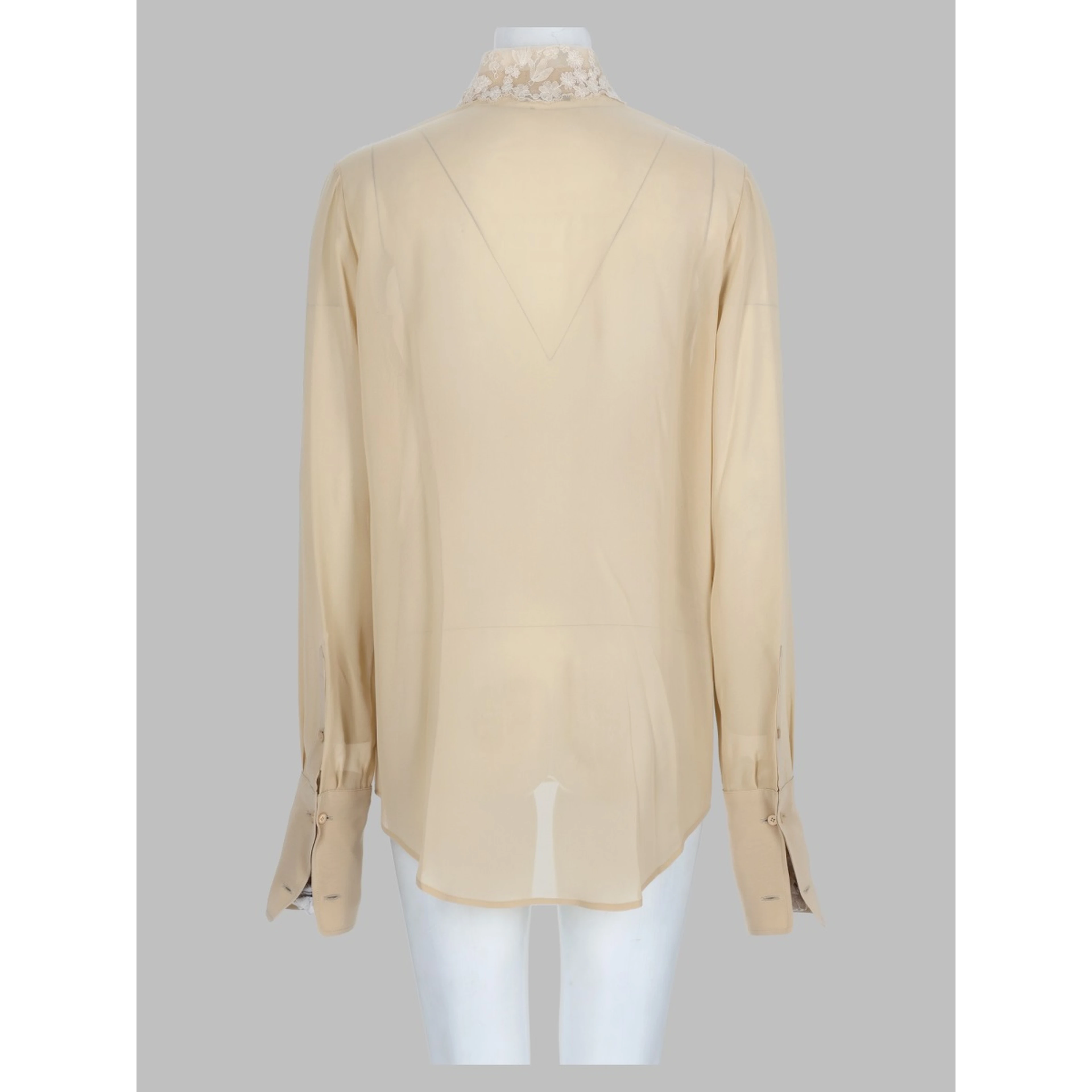 Camicia In Georgette Di Seta