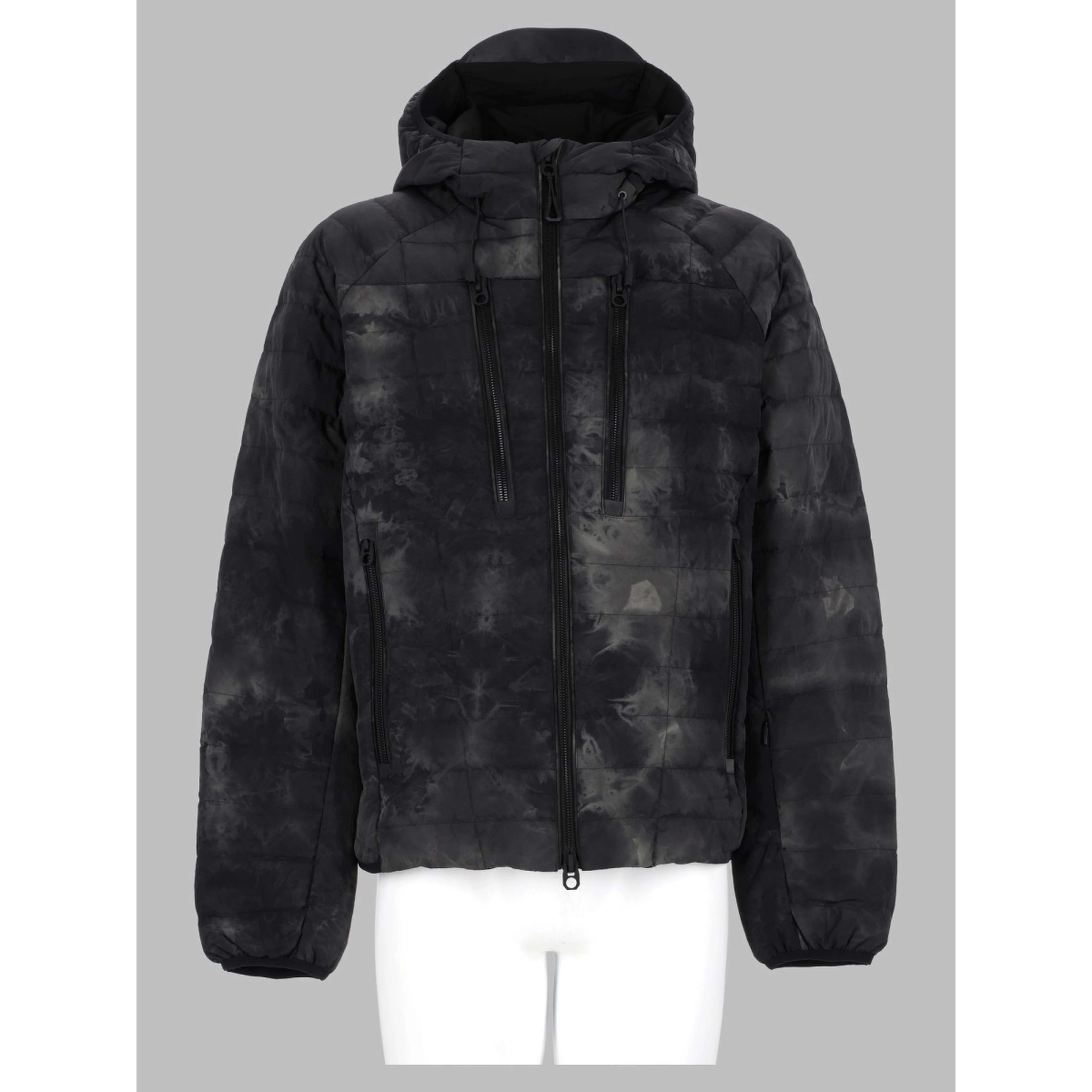Giacca Imbottita "Tie-Dye" con Cappuccio