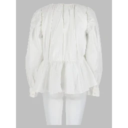Blusa In Popeline Di Cotone