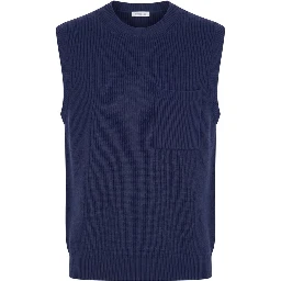 Blue Wool Men's Sweater