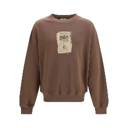 Brown Cotton Sweatshirt