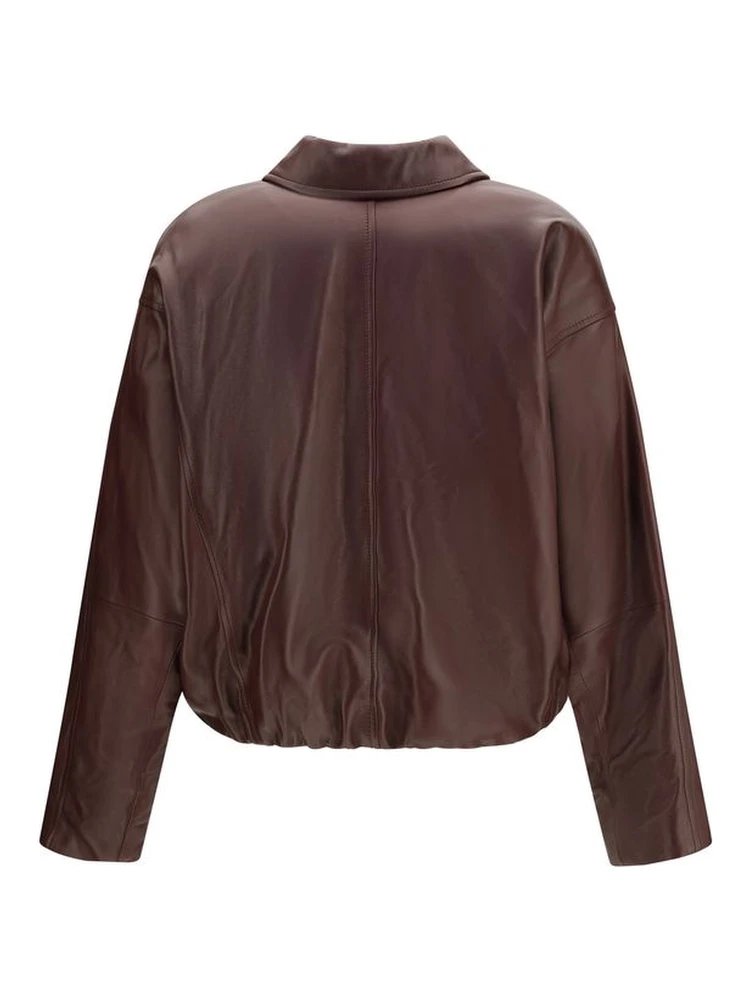 Bordeaux Lamb Ovis Aries Leather Jacket alternative