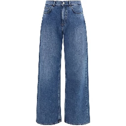 Blue Cotton Jeans Denim