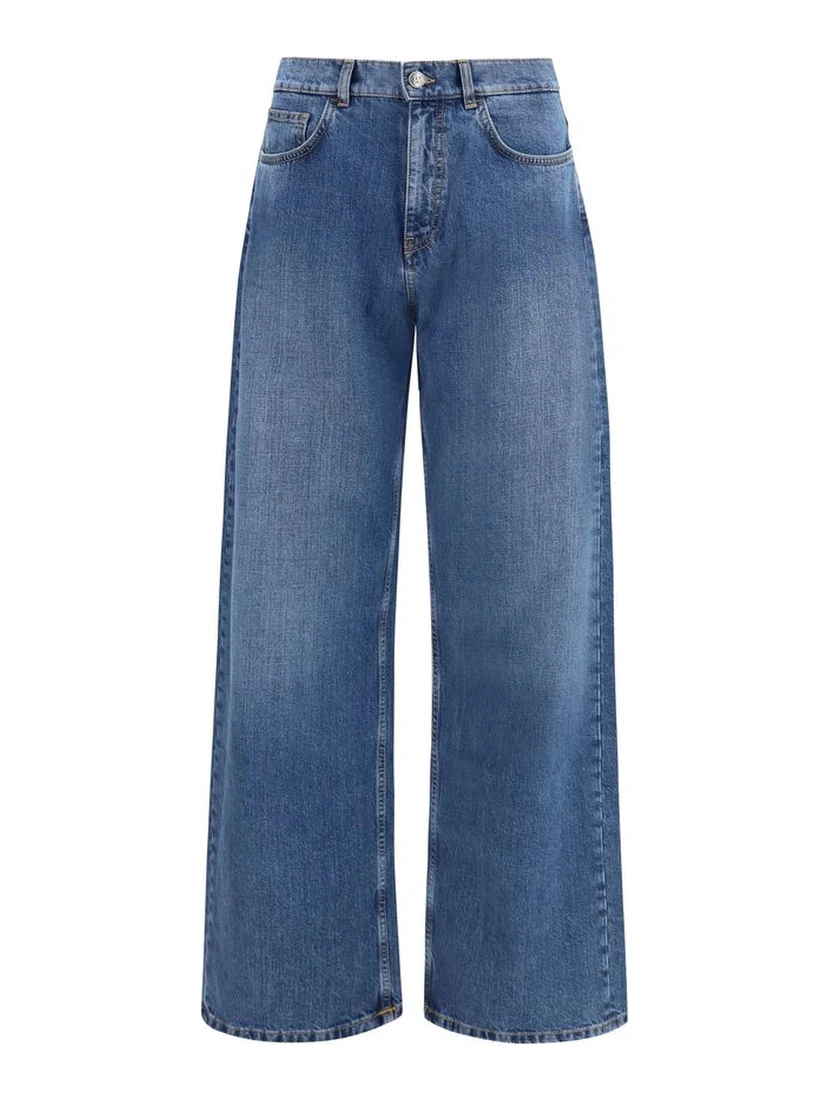 Blue Cotton Jeans Denim