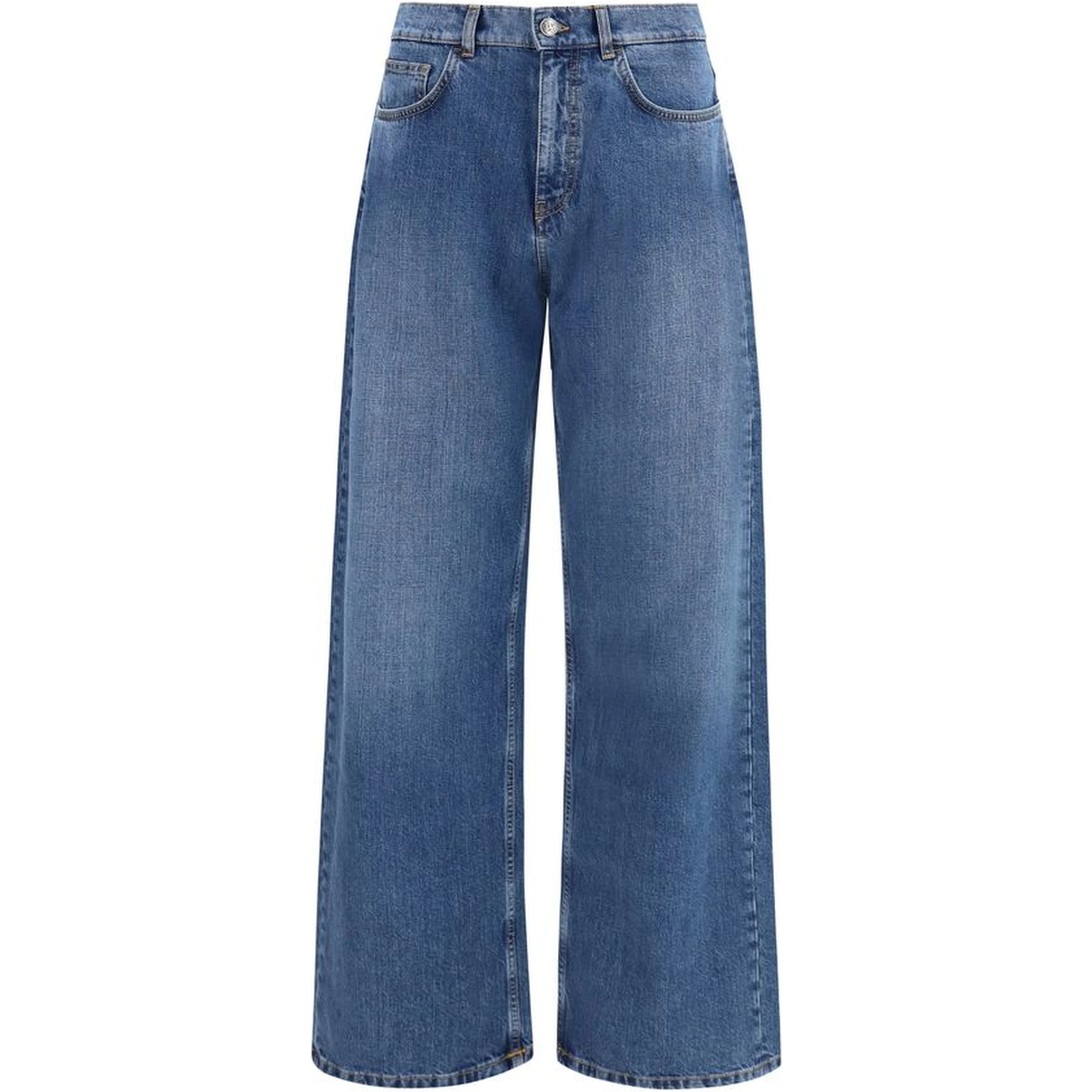 Blue Cotton Jeans Denim