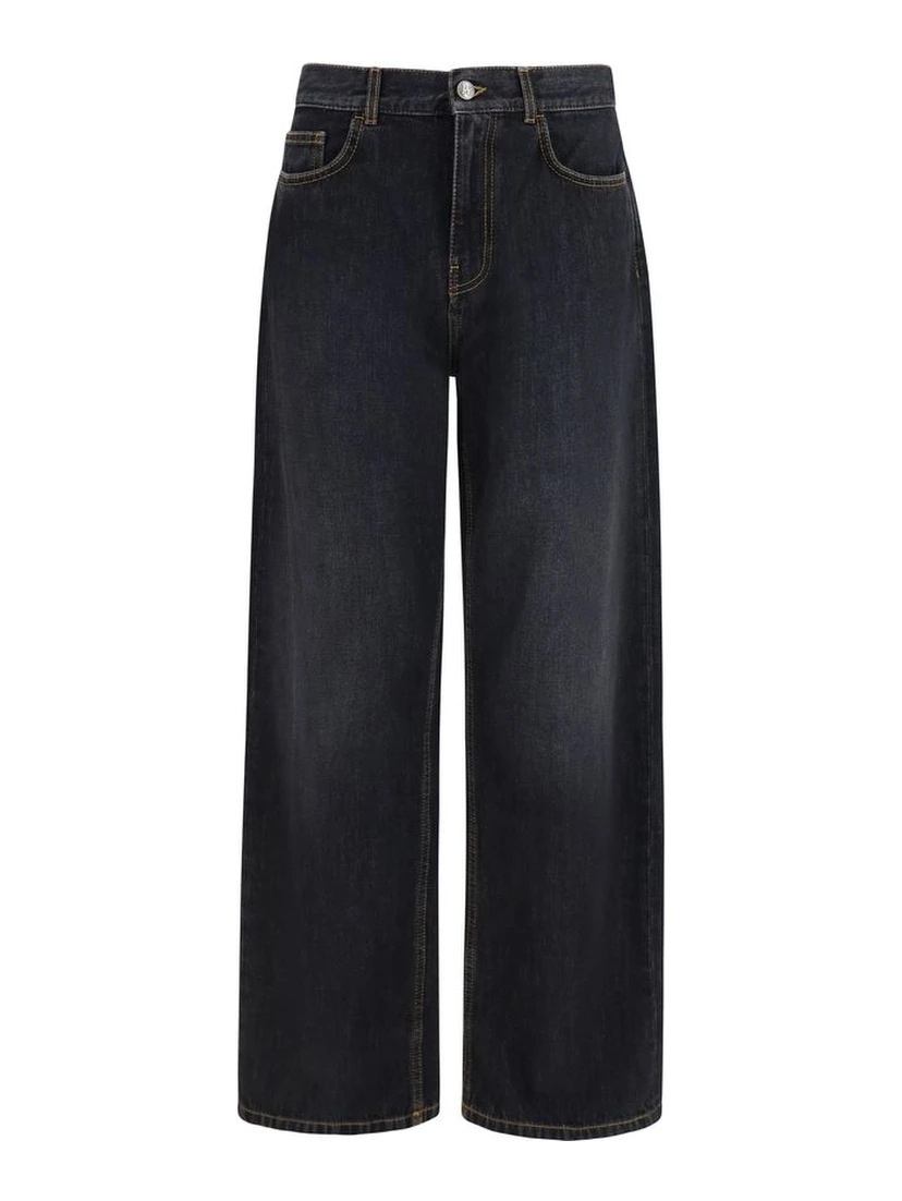 Black Cotton Jeans Denim