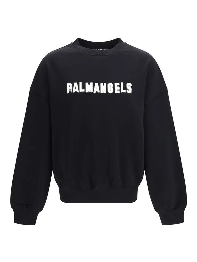 Black Cotton Sweatshirt