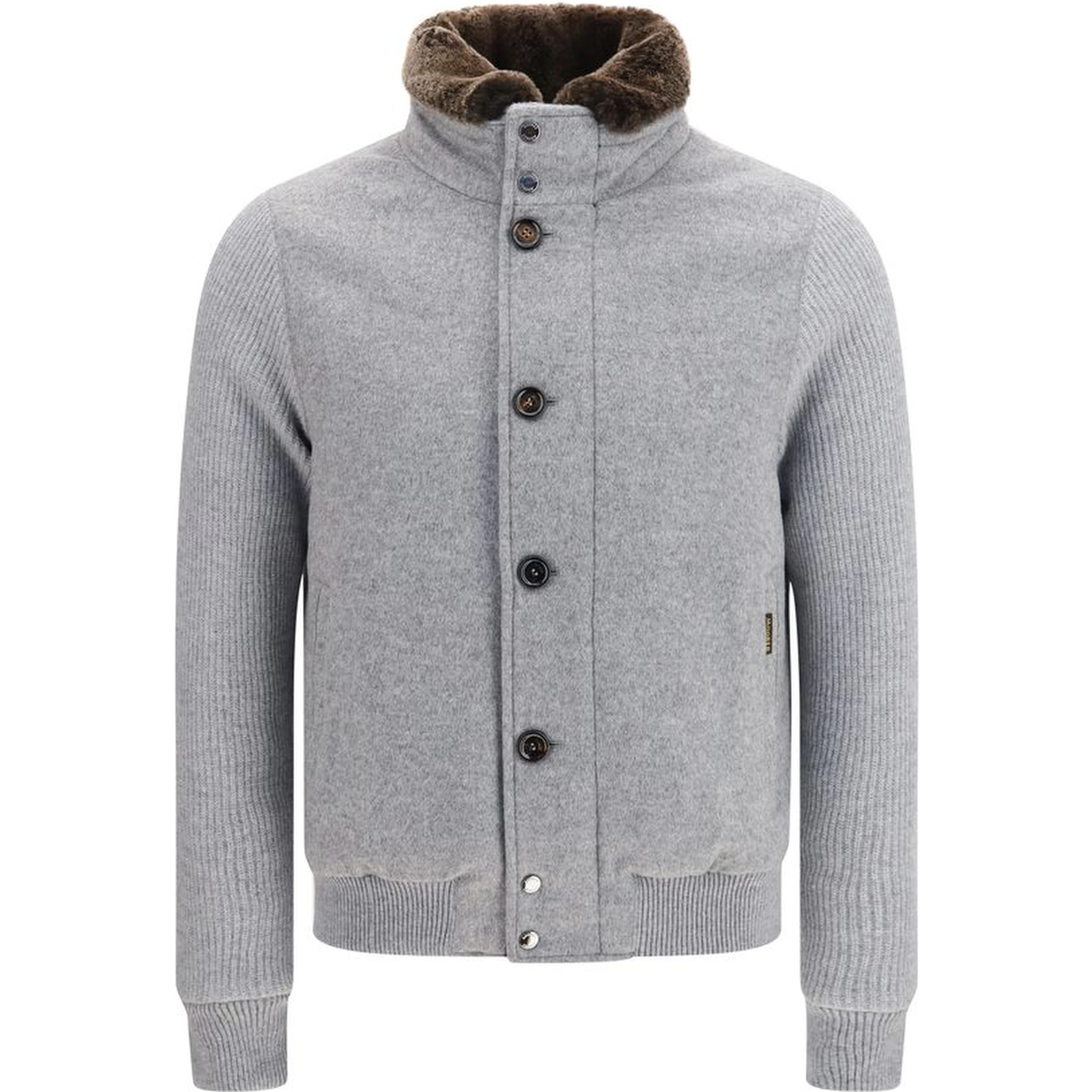 Gray Goose Down Full-Length Jacket