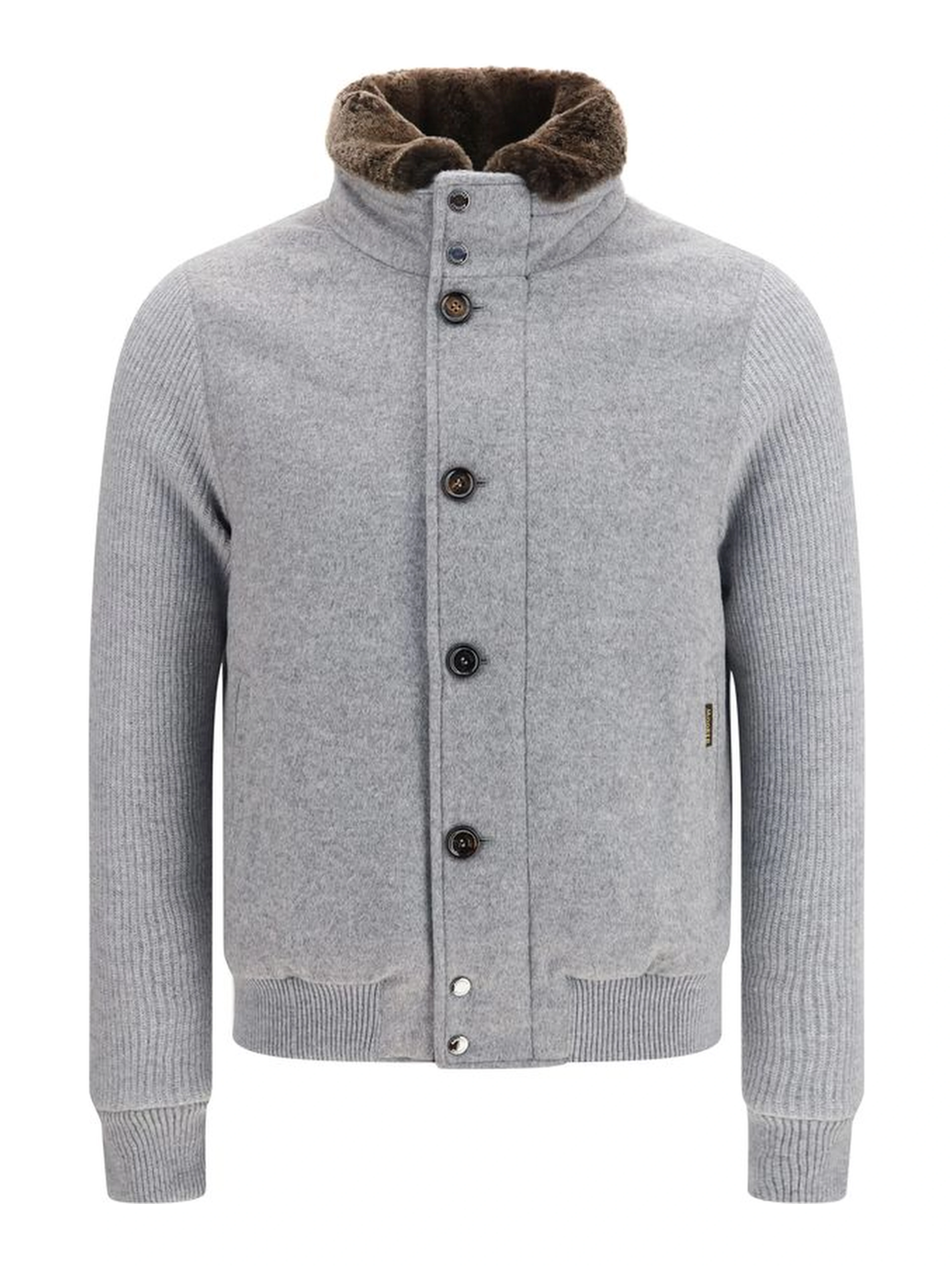 Gray Goose Down Full-Length Jacket