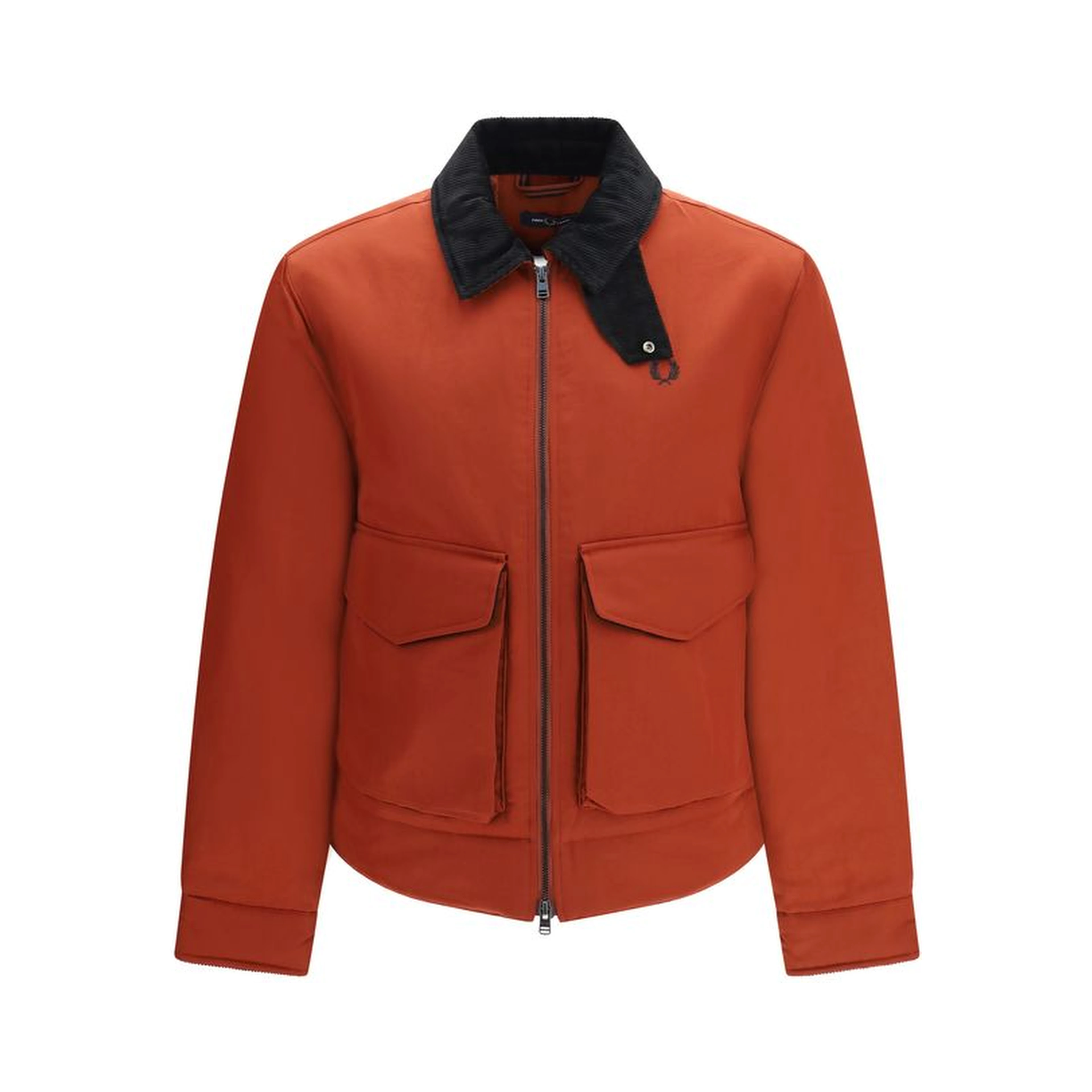 Red Recycled Polyamide Full-Length Jacket