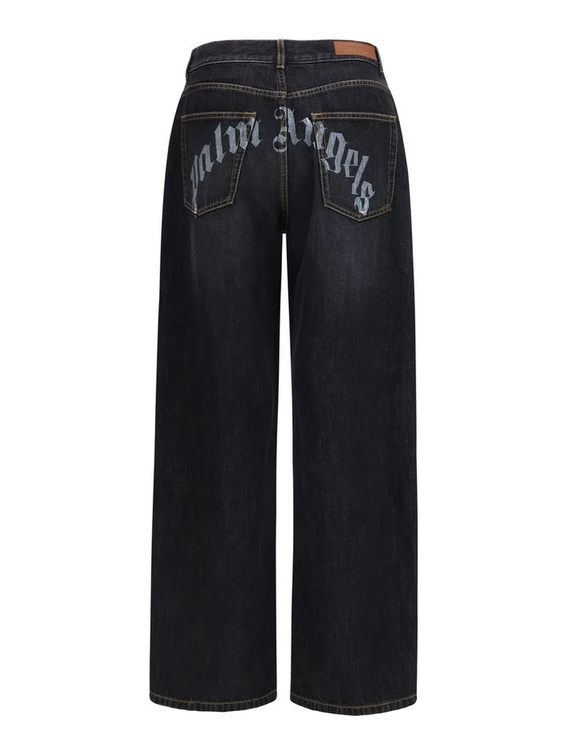 Black Cotton Jeans Denim