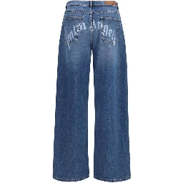 Blue Cotton Jeans Denim