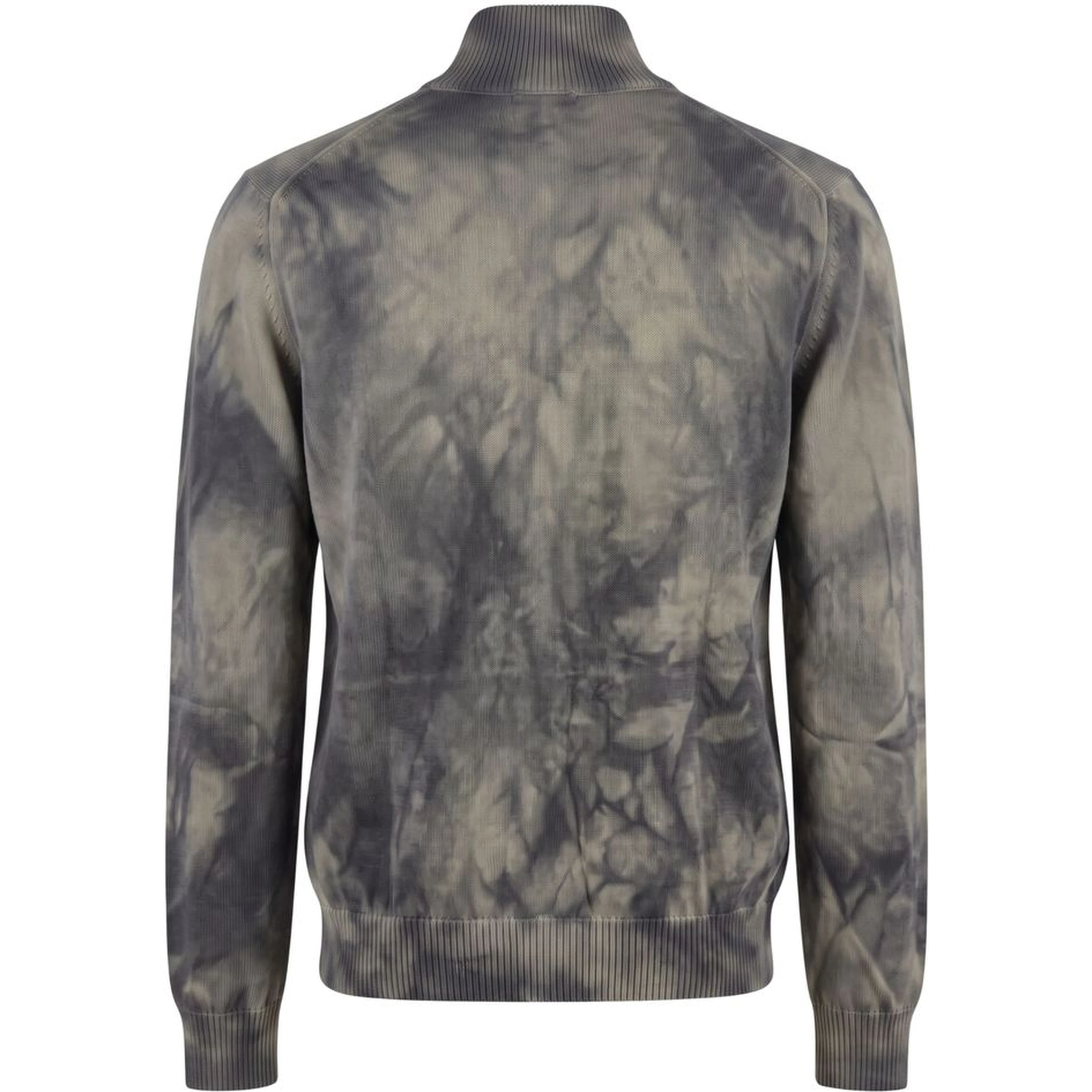 Grey Cotton Men Sweater