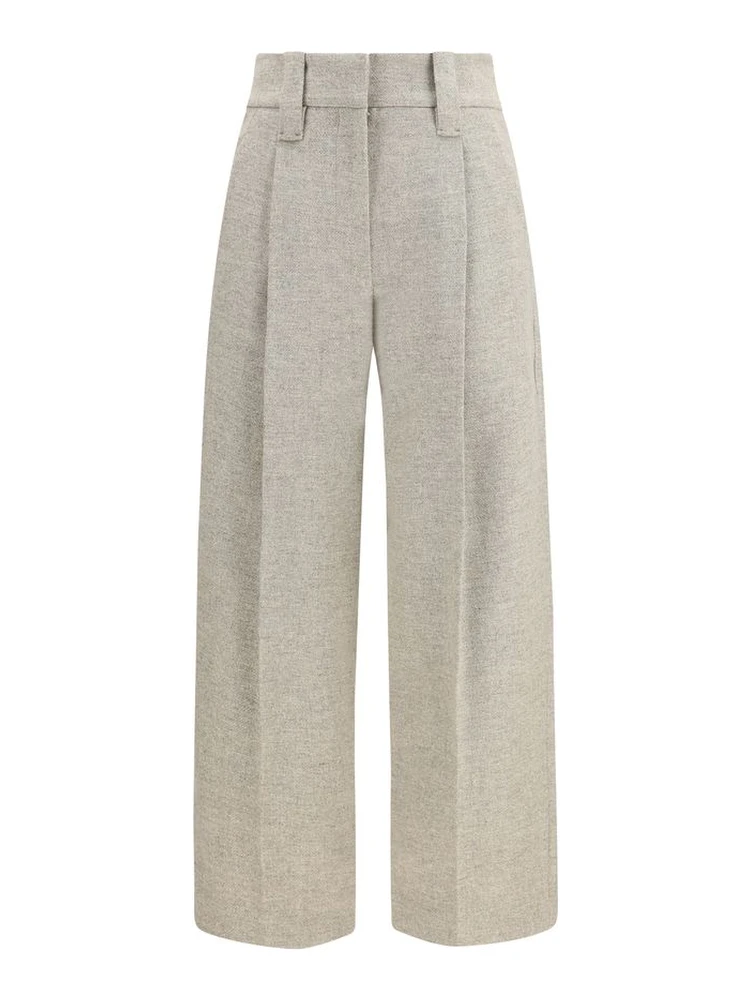 Beige Wool Oves Aries Dress Pants