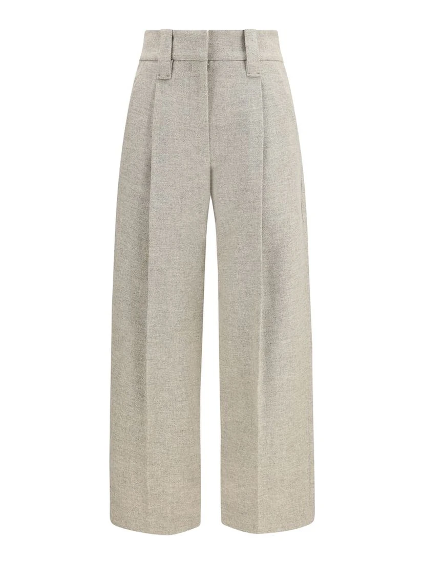 Beige Wool Oves Aries Dress Pants