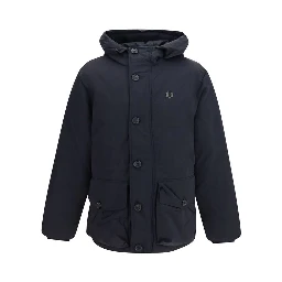 Black Recycled Polyamide Parka