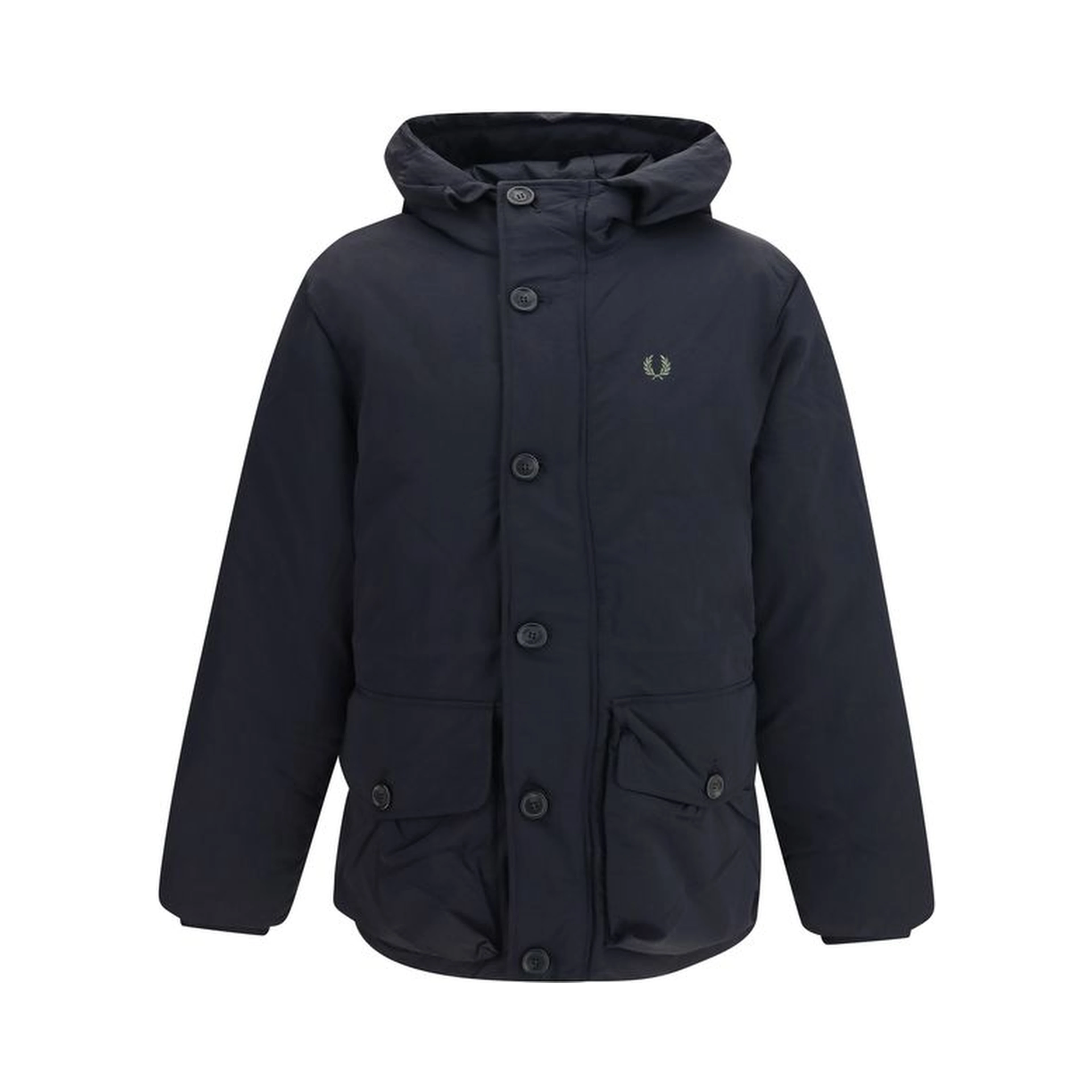 Black Recycled Polyamide Parka