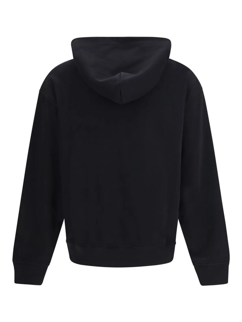 Black Cotton Sweatshirt