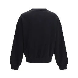 Black Cotton Sweatshirt