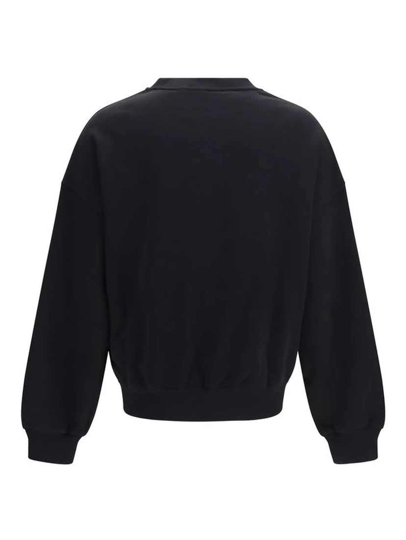 Black Cotton Sweatshirt