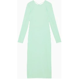 Green Polyamide Casual Dress