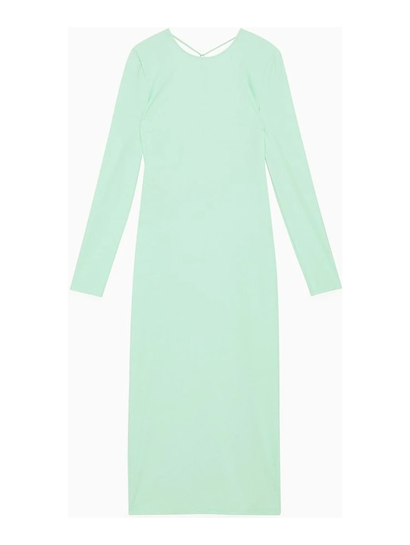 Green Polyamide Casual Dress