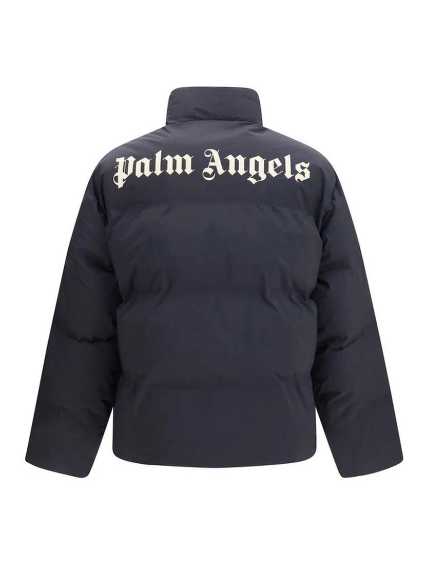 Black Polyamide Full-Length Jacket