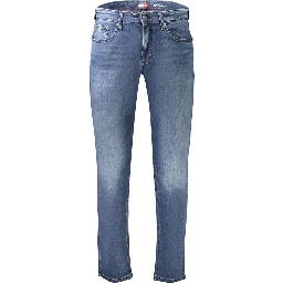 Blue Cotton Slim Fit Jeans