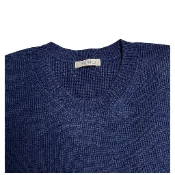 Blue Wool Men's Sweater