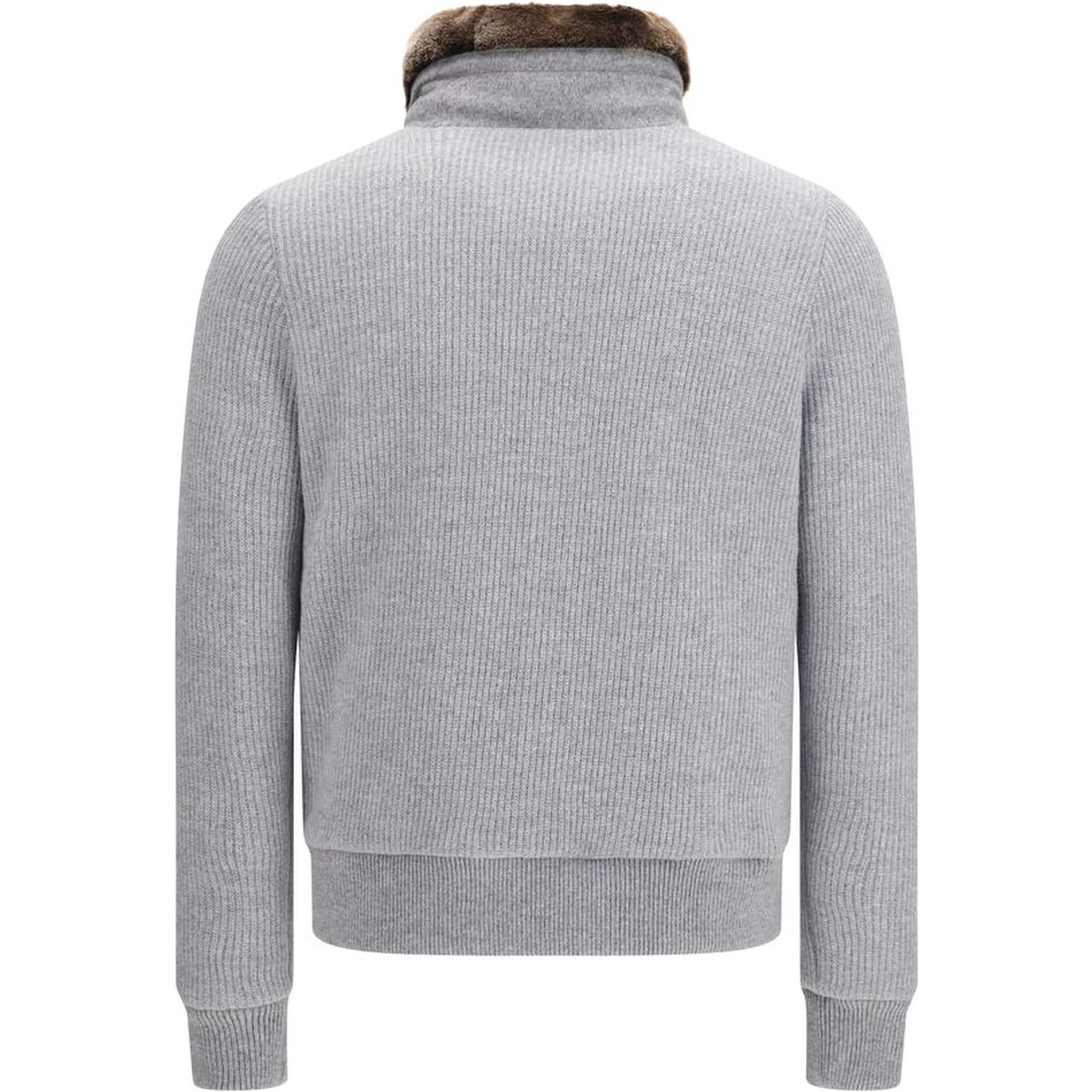 Gray Goose Down Full-Length Jacket
