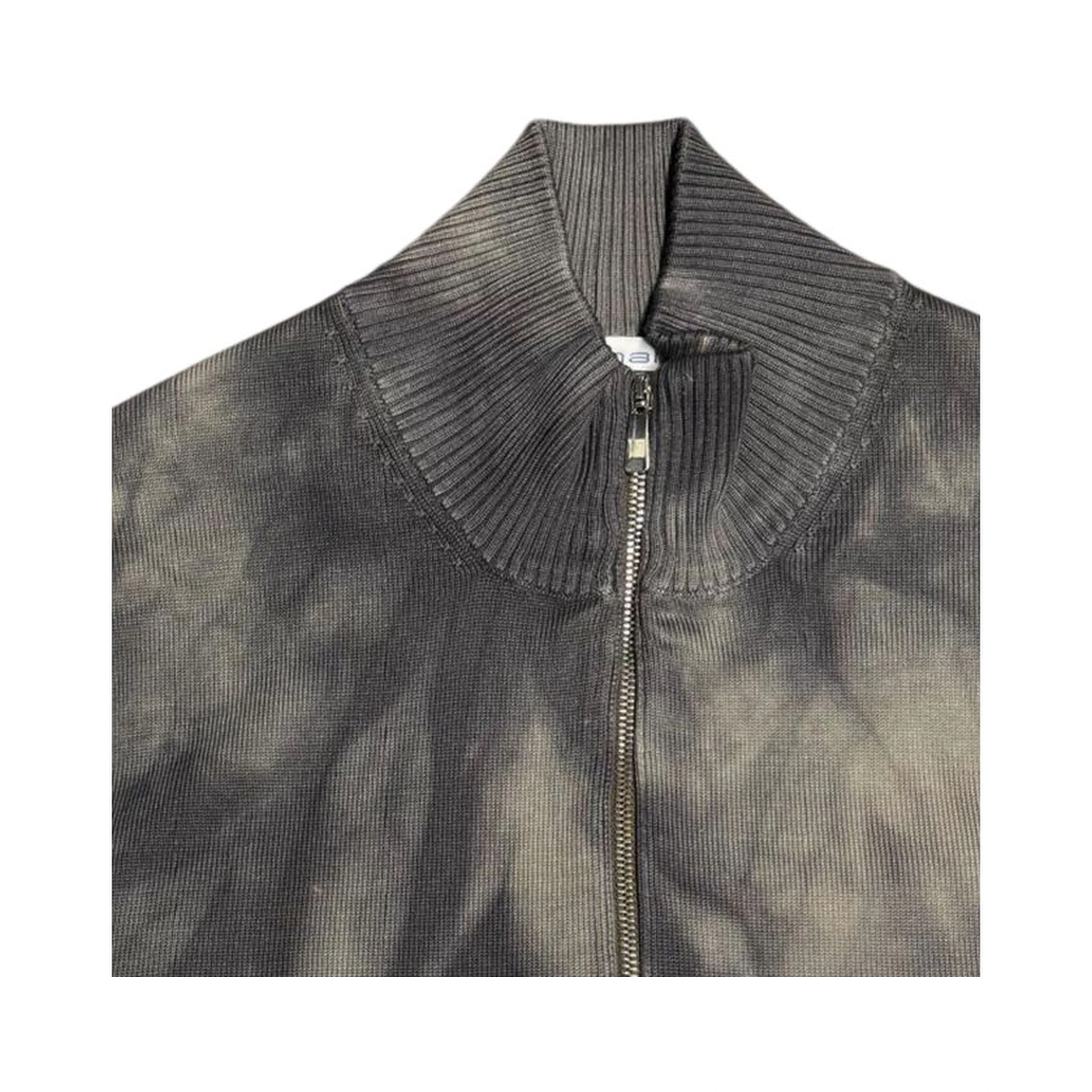 Grey Cotton Men Sweater