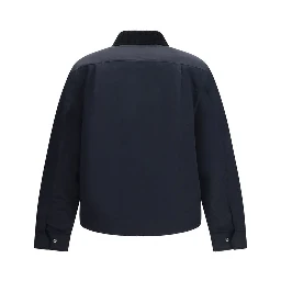 Blue Recycled Polyamide Full-Length Jacket