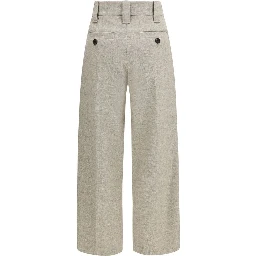 Beige Wool Oves Aries Dress Pants