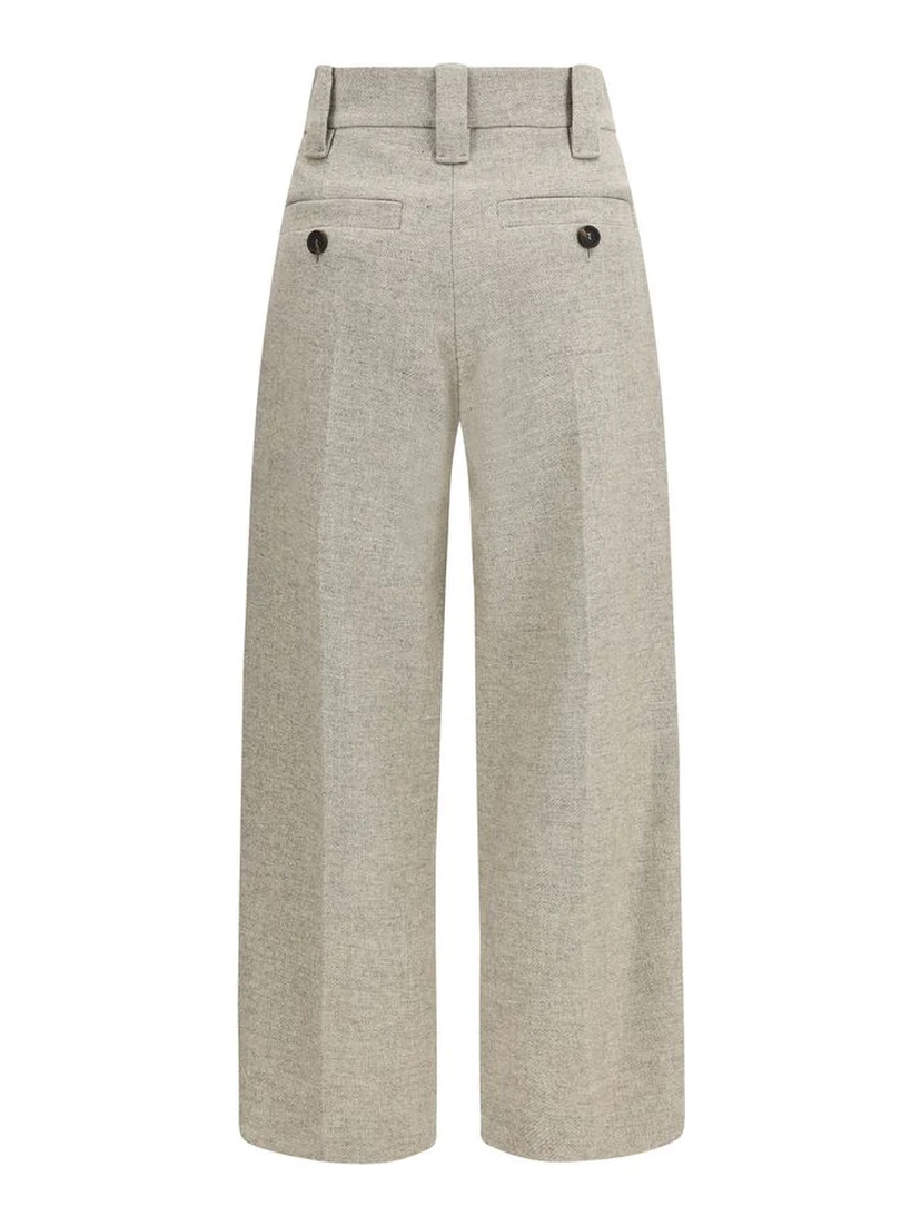 Beige Wool Oves Aries Dress Pants