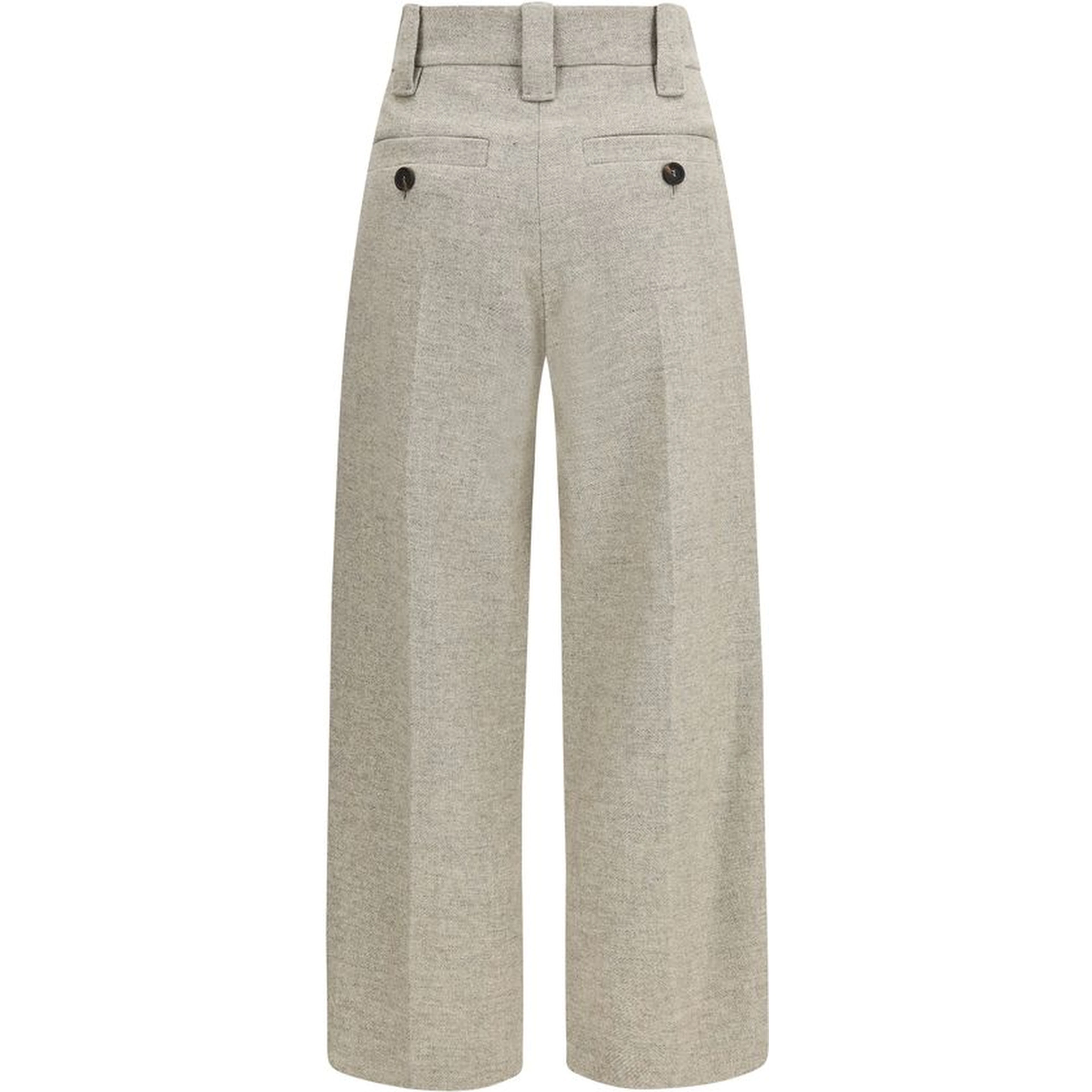 Beige Wool Oves Aries Dress Pants